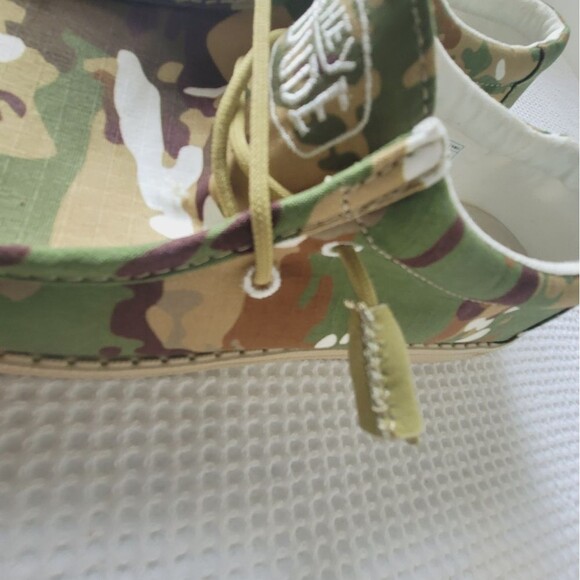 Hey Dude Wally Camouflage Multi Camo Army Green Shoes Slip On size M8 W10 - Picture 4 of 13